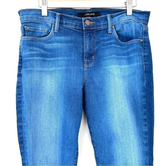 J. Brand Karma jeans, medium rise, skinny leg, stretch denim in a medium wash - Picture 3 of 13